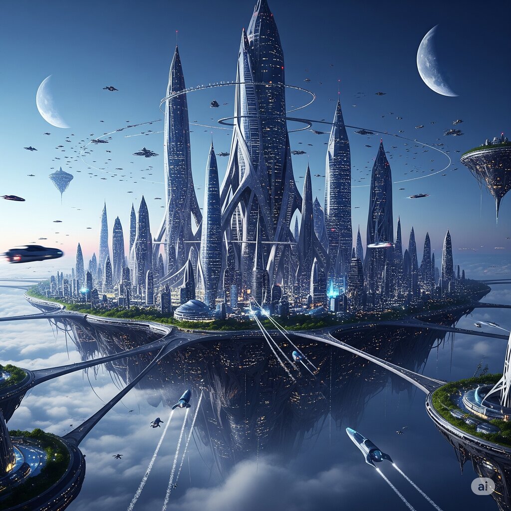 Cité végétalisée du futur