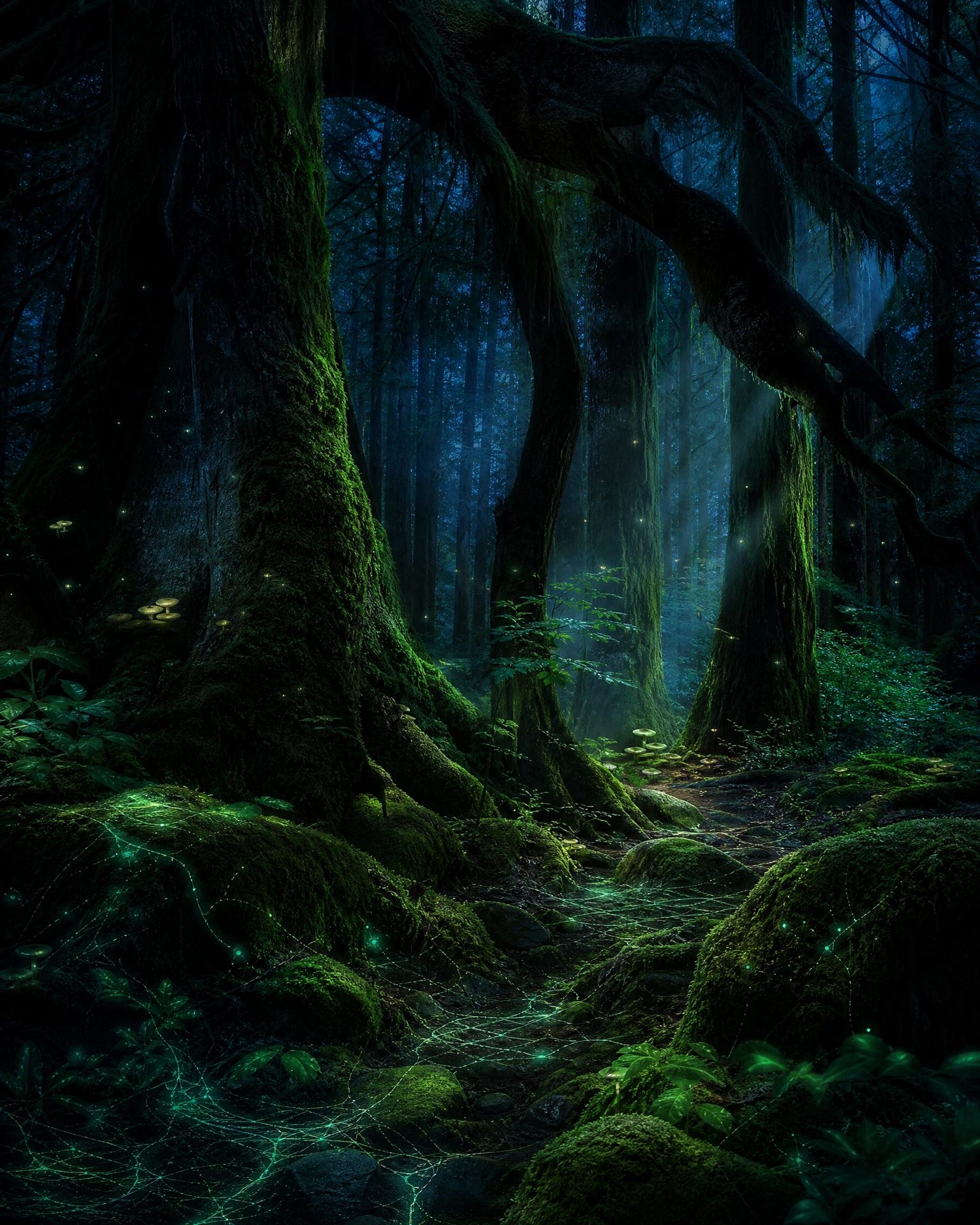 Immersion dans une forêt dense